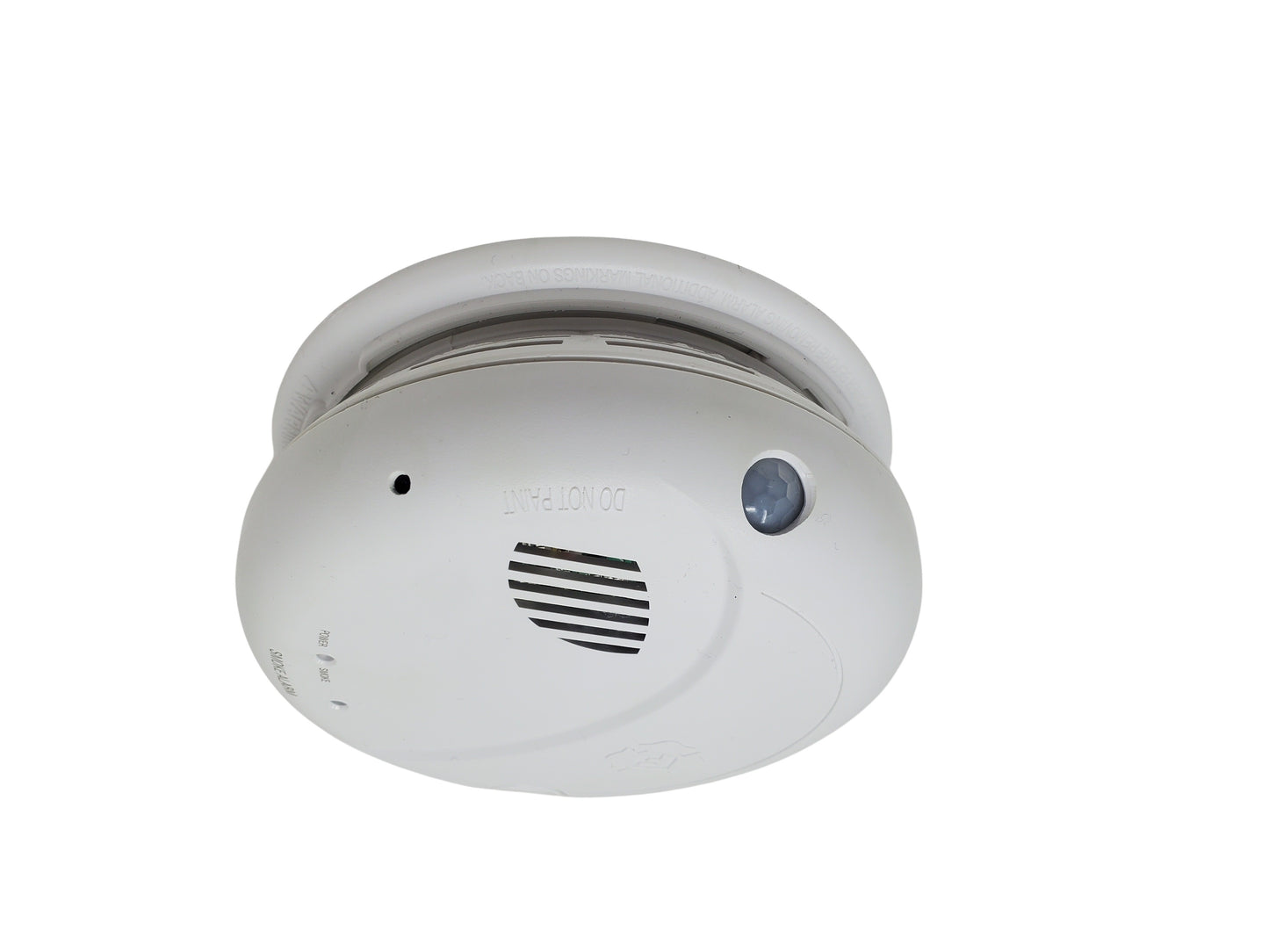 60-Day Battery Ceiling-Mount Wi-Fi Security Camera (Non-Functioning Alarm Casing)