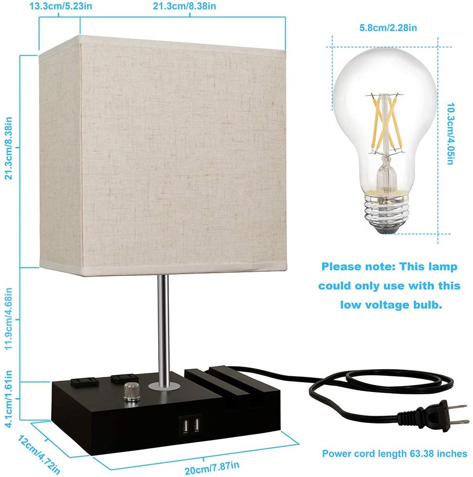 UHD 4k WiFI P2P Lamp USB Charging Station Bedside Camera