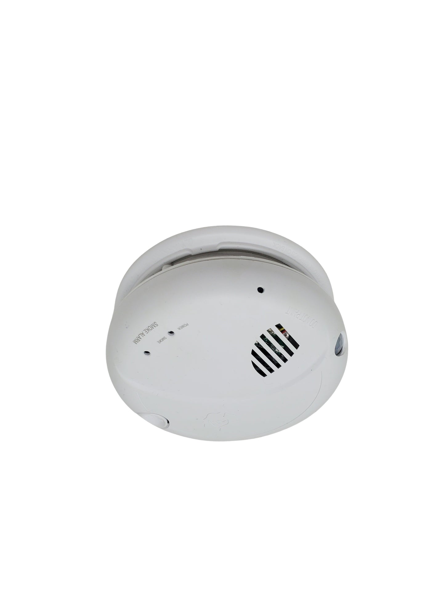 60-Day Battery Ceiling-Mount Wi-Fi Security Camera (Non-Functioning Alarm Casing)