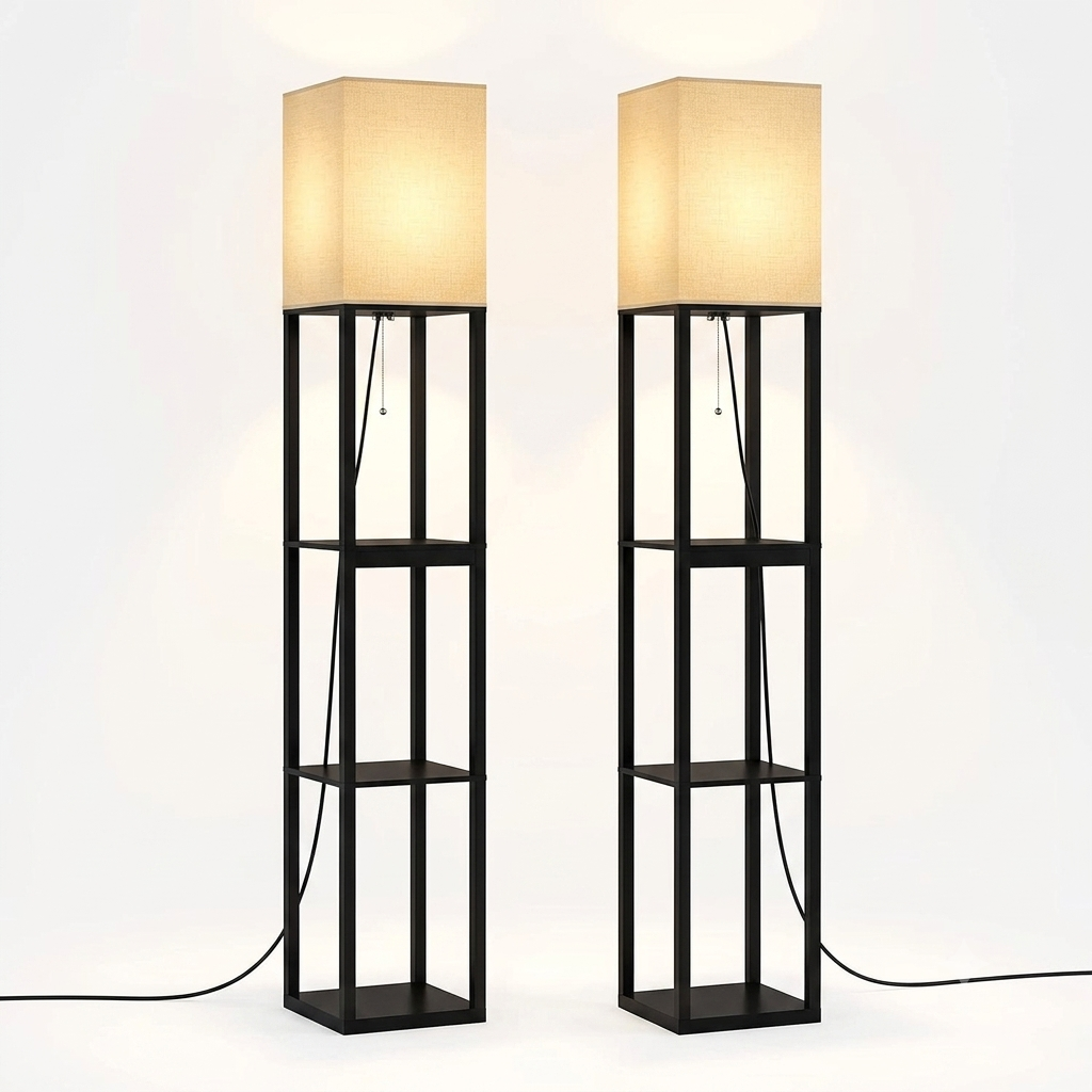 Ultra-HD 4K Smart Surveillance Floor Lamp – Sleek Ambient Light & Live Wireless Security Hub