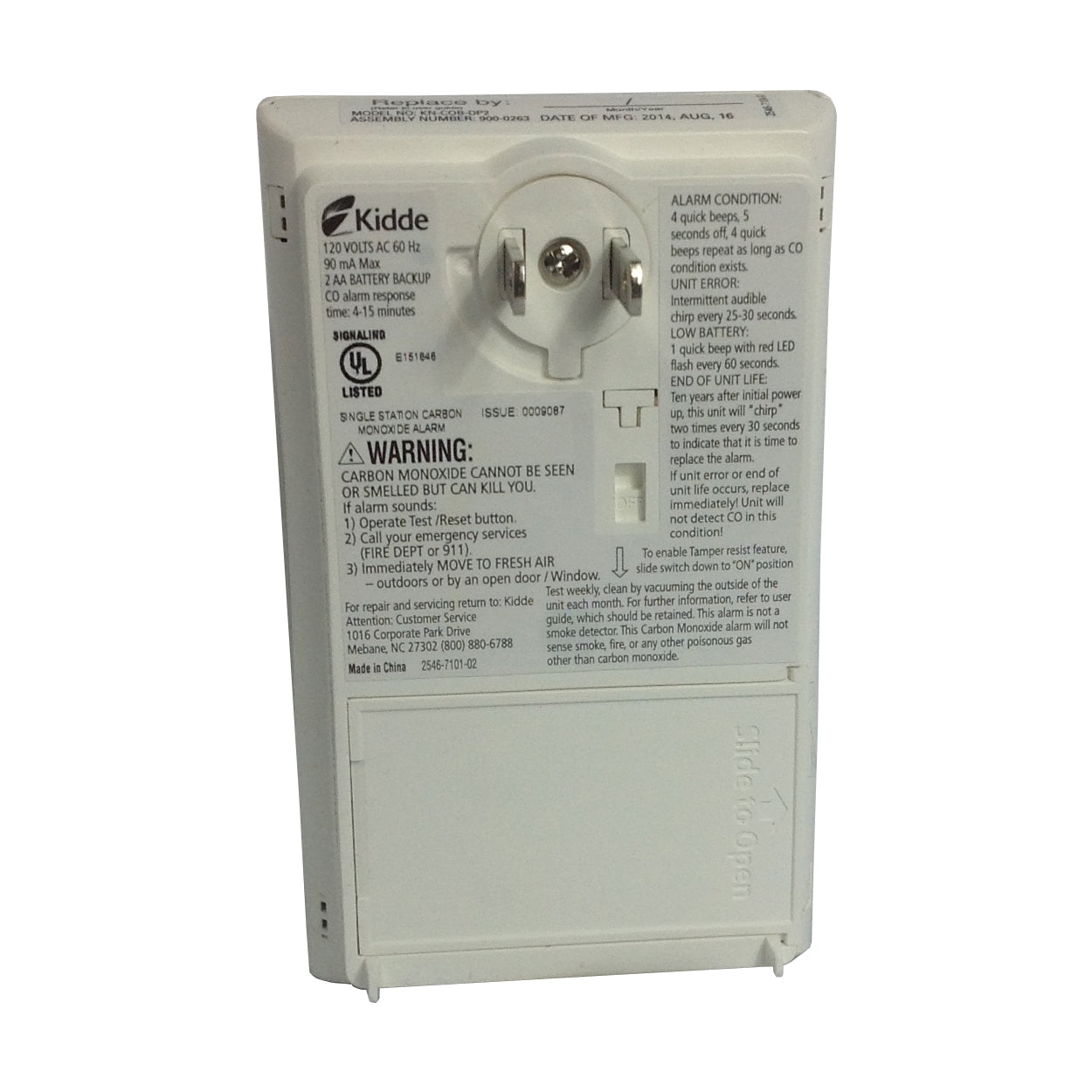 4k UHD P2P Faux C02 Detector Security Camera