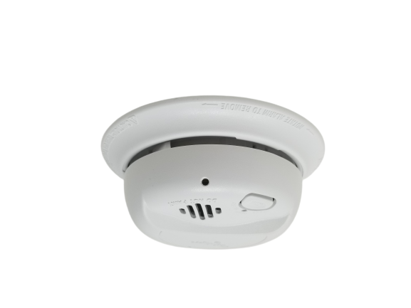 4K UHD P2P Smoke Detector  Hard Wired Wifi Dual Camera
