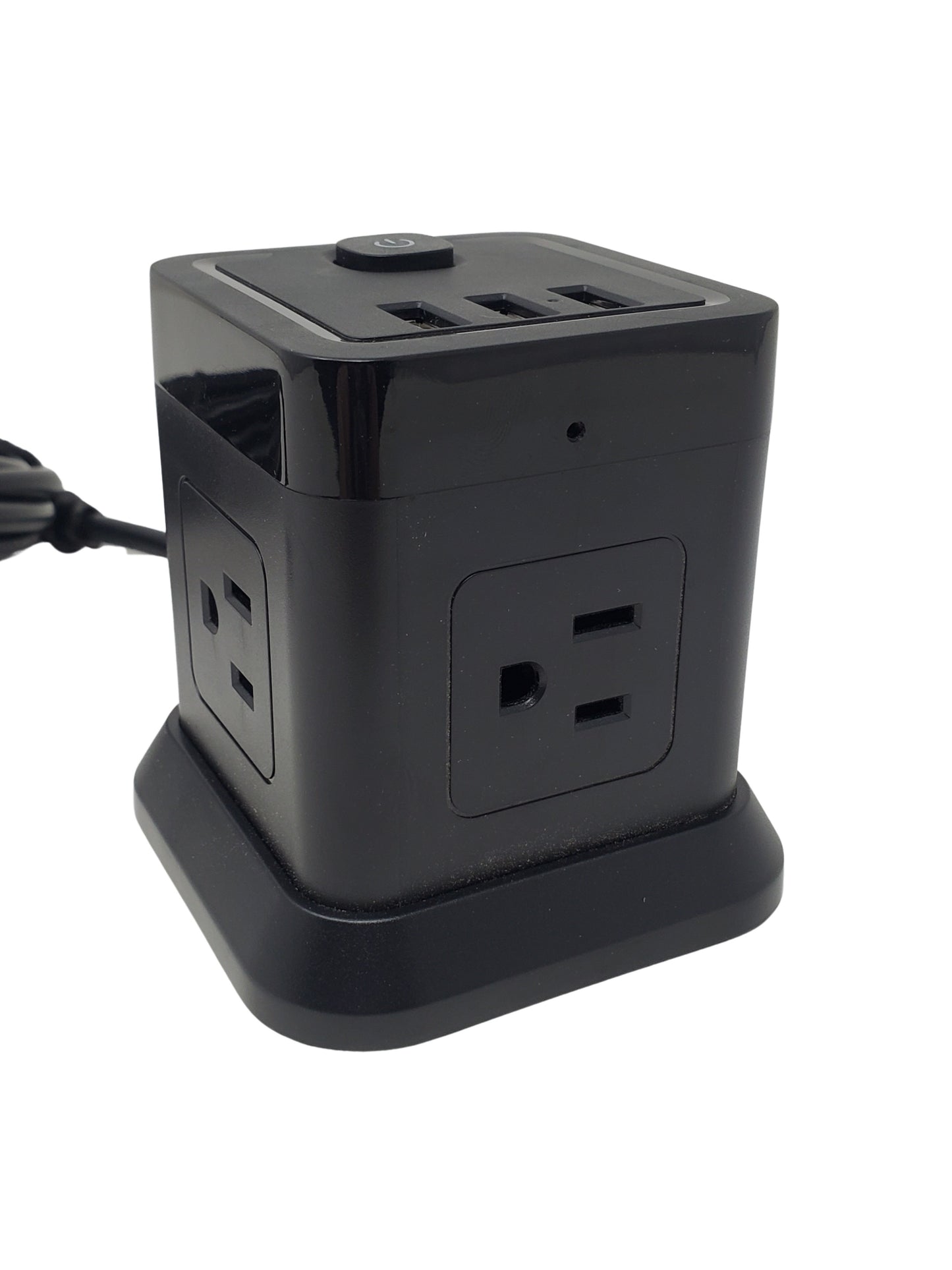 UHD 4k WiFI P2P Desktop Black Surge Protector Outlet Tap USB Charger Camera
