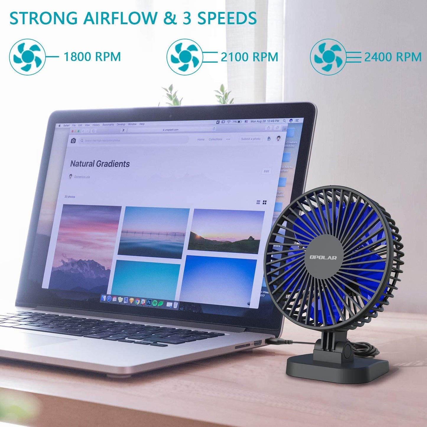 UHD 4k WiFI P2P USB Desktop Fan Camera